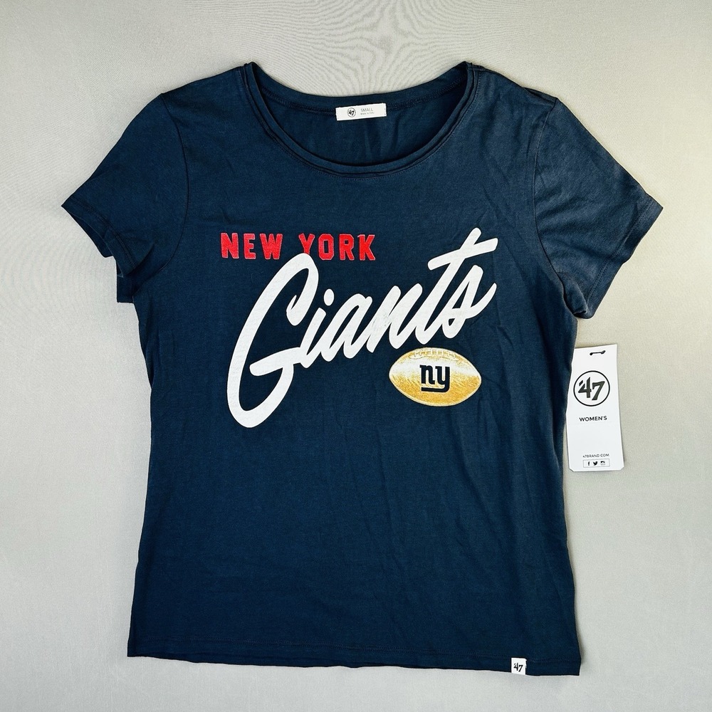 New York‎ Giants '47 Brand Women's S Fitted Shirt NEW With Tags